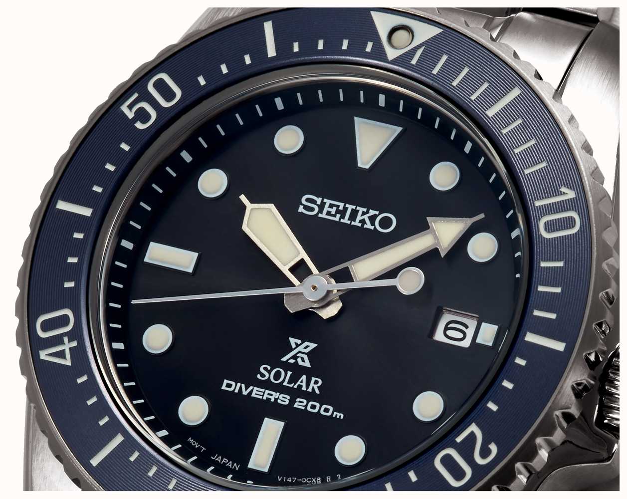 Seiko Prospex Compact Solar 38 5mm Scuba Diver Mostrador Cinza SNE569P1