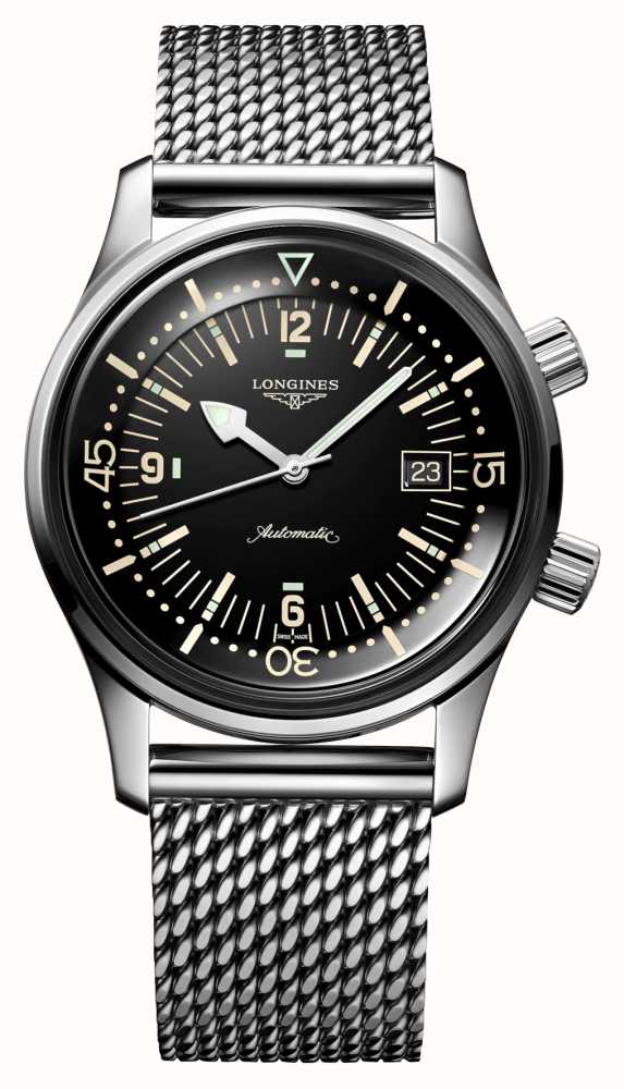 LONGINES Legend Diver Malha De A o Inoxid vel De 42 Mm L37744506