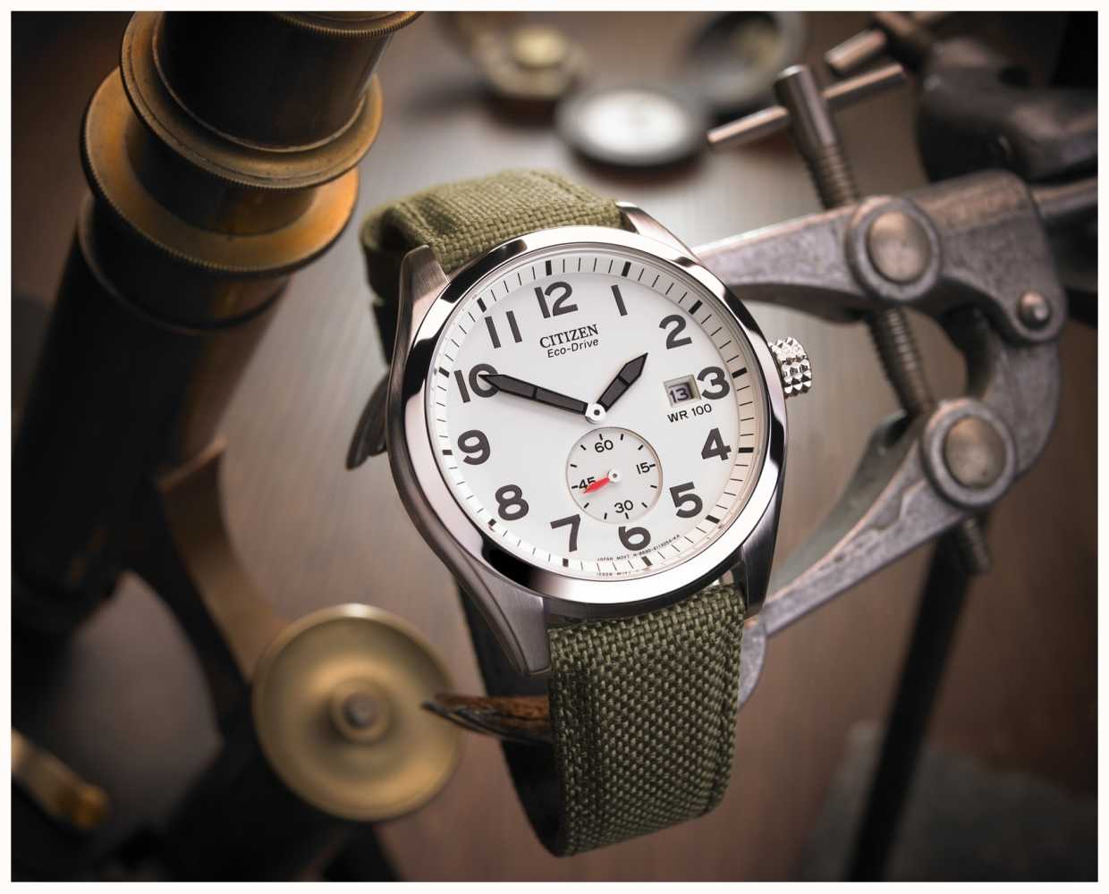 Citizen Relógio Masculino Com Cinta De Lona Eco-drive BV1080-18A