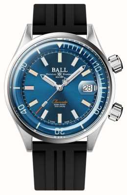 Ball Watch Company Engineer master ii mergulhador cronômetro 42mm mostrador azul pulseira de borracha preta DM2280A-P1C-BER