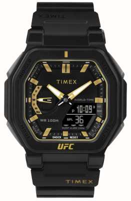 Timex x UFC Colossus mostrador preto / resina preta TW2V55300