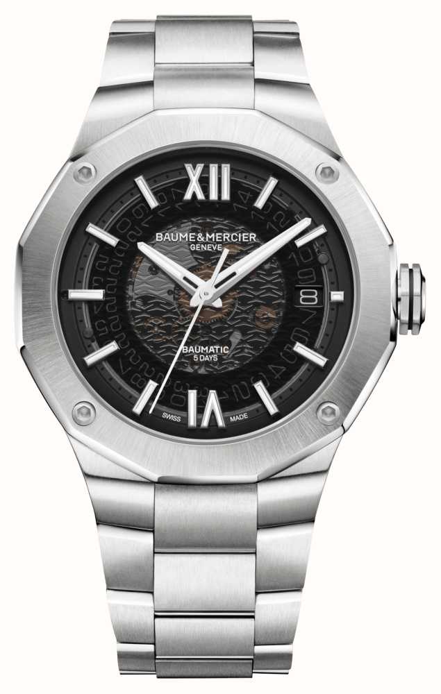 Baume Mercier Riviera Baumatic 42mm Mostrador Preto A o