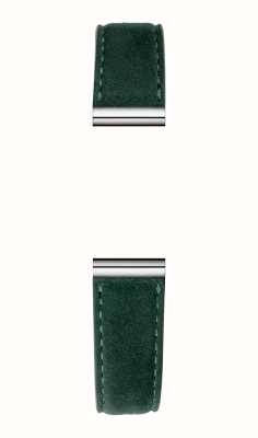 Herbelin Pulseira de relógio intercambiável Antarès - couro camurça verde / aço inoxidável - somente pulseira BRAC17048A108