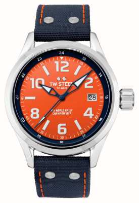TW Steel Volante | wrc | mostrador laranja | lona azul e pulseira de borracha VS91