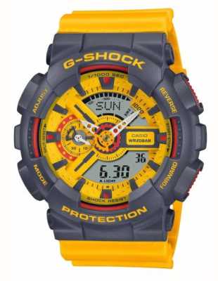 Casio G-shock | Série de cores esportivas dos anos 90 | pulseira de resina amarela GA-110Y-9AER