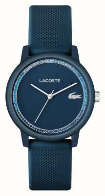 Lacoste Feminino 12.12 | mostrador azul | pulseira de silicone azul 2001290