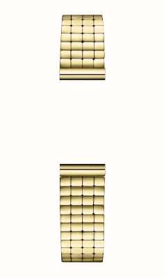 Herbelin Pulseira de relógio intercambiável Antarès - elo cubo de aço pvd dourado - somente pulseira BRAC17444P