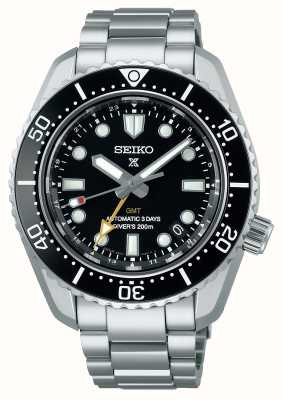 Seiko Prospex 'dark depths' automatic traveler gmt pulseira de aço inoxidável SPB383J1