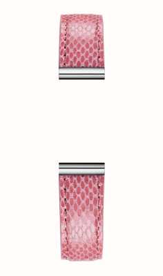 Herbelin Pulseira de relógio intercambiável Antarès - couro rosa texturizado viper / aço inoxidável - somente pulseira BRAC17048A114