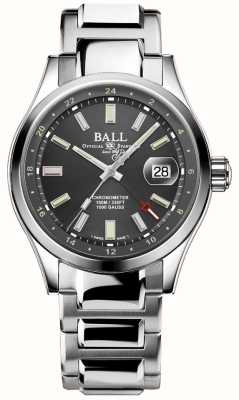 Ball Watch Company Engineer iii endurance 1917 gmt (41 mm) mostrador cinza / pulseira de aço inoxidável (arco-íris) GM9100C-S2C-GYR