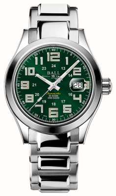 Ball Watch Company Engenheiro m pioneiro | 40mm | edição limitada | mostrador verde | pulseira de aço inoxidável NM9032C-S2C-GR1