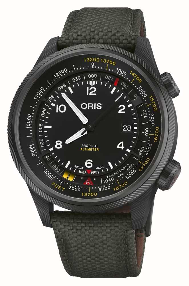 ORIS Alt metro Propilot Escala De P s 47 Mm Mostrador Preto