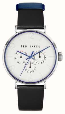 Ted Baker Relógio feminino com pulseira de couro vegano marrom