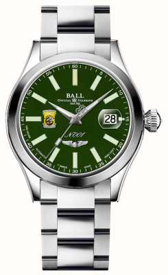 Ball Watch Company Engineer master ii doolittle raiders (40 mm) mostrador verde / pulseira de aço inoxidável NM3000C-S1-GR