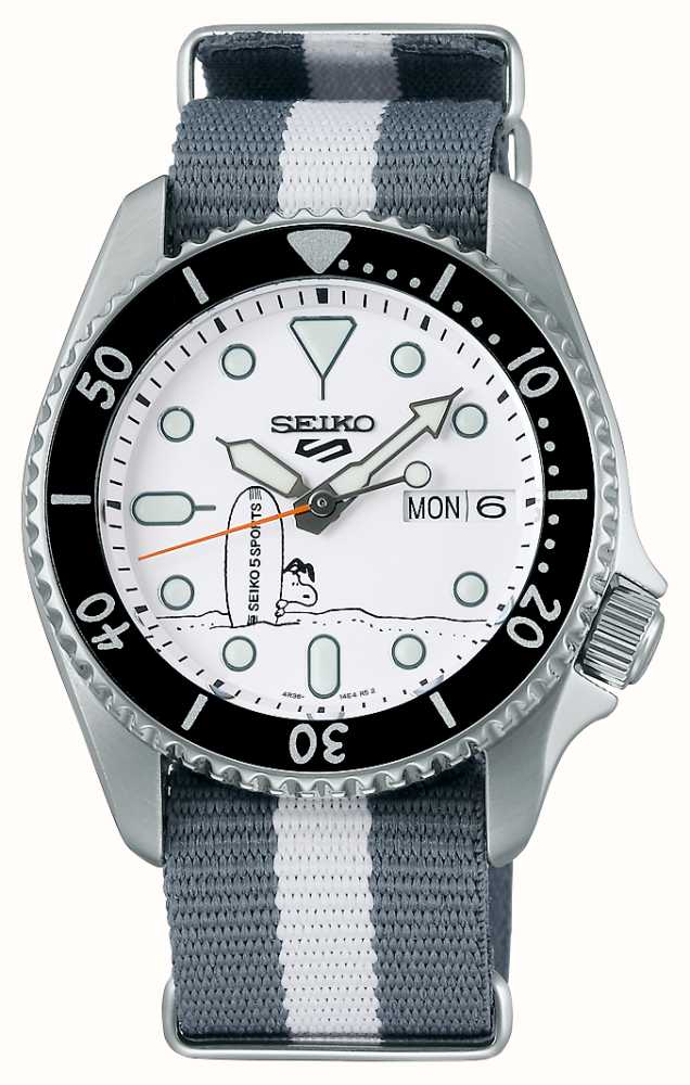 Seiko 5 Esportes X Amendoim Snoopy prancha De Surf Edi o