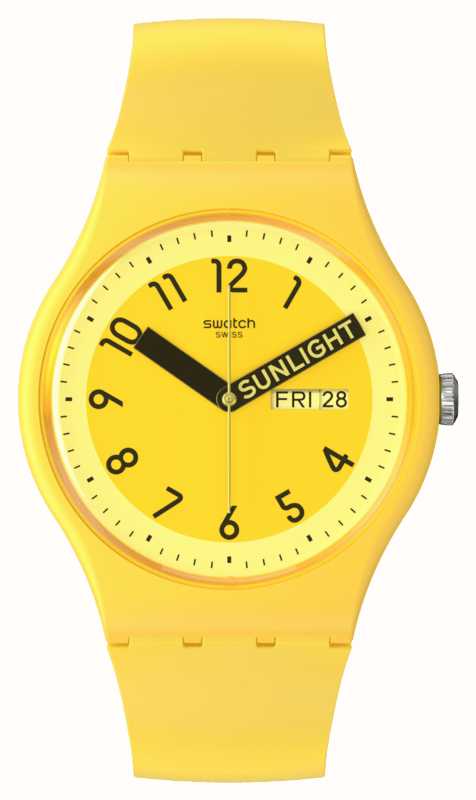 Swatch Orgulhosamente Amarelo Mostrador Amarelo Pulseira De