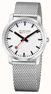 Mondaine Relógio masculino simplesmente elegante em aço inoxidável A638.30350.16SBZ