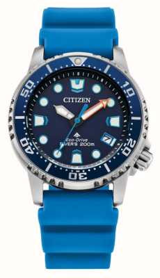Citizen Promaster diver eco-drive (36,5 mm) mostrador azul / pulseira de poliuretano azul EO2028-06L