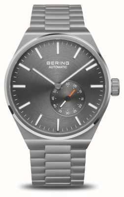 Bering Mostrador cinza automático masculino (41 mm) / pulseira de aço inoxidável 19441-777