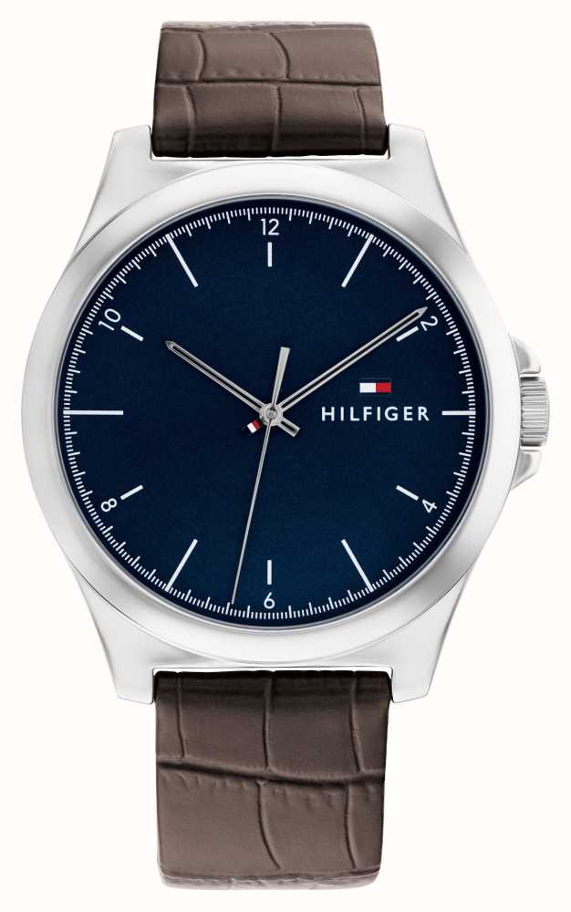 Tommy Hilfiger Norris Masculino (42 Mm) Mostrador Azul / Pulseira De Couro  Marrom 1710549 - First Class Watches™ BRA