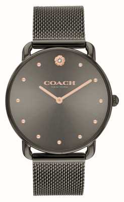 Coach Mostrador cinza Elliot (36 mm) / pulseira de malha de aço em tom cinza 14504210