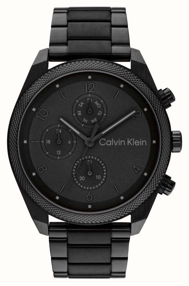 Calvin Klein Relógio Masculino Impact (44 Mm) Preto / Pulseira De Aço  25200359 - First Class Watches™ BRA