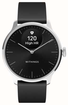 Withings Scanwatch light - smartwatch híbrido (37 mm) mostrador preto / pulseira esportiva premium preta HWA11-MODEL 5-ALL-INT