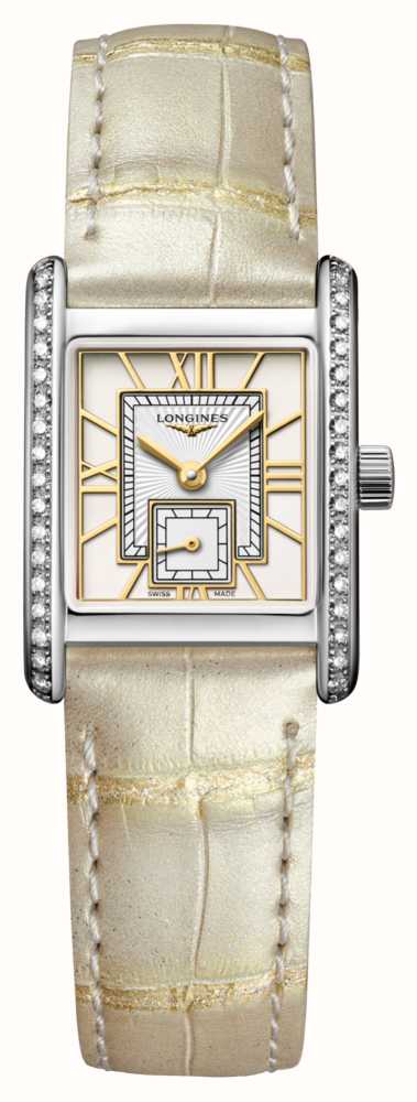 LONGINES Mini Dolce Vita 21 5 Mm Mostrador Marfim Pulseira Em