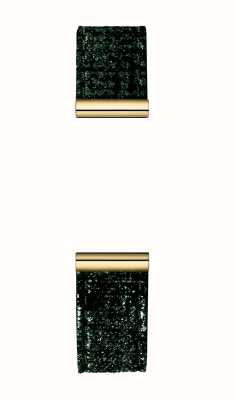 Herbelin Pulseira de relógio intercambiável Antarès - brilho verde / aço pvd dourado - somente pulseira BRAC17048P120