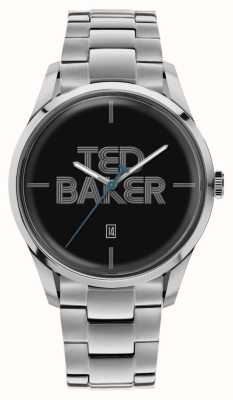 Ted Baker Leytonn masculino (40 mm) mostrador preto / pulseira de aço inoxidável BKPLTF307