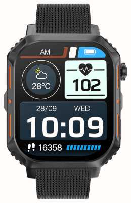 STORM Smartwatch S-max (43 mm) pulseira de malha de aço inoxidável preta 47534/BK