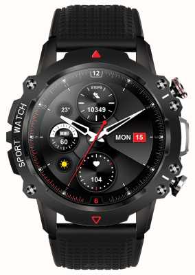 STORM Smartwatch S-hero (47 mm) com mostrador digital / pulseira de borracha preta 47535/BK