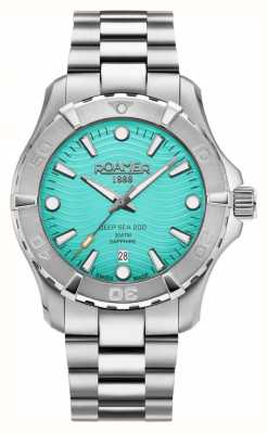 Roamer Mostrador azul marinho profundo masculino (43 mm) / pulseira de aço inoxidável 860833 41 05 70