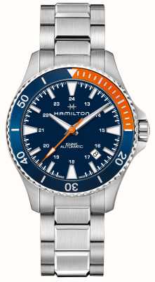 Hamilton Cáqui marinho mergulho automático (40 mm) mostrador azul / pulseira de aço inoxidável H82365141