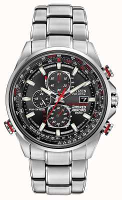 Citizen Relógio masculino de setas vermelhas a-t d9 cronógrafo eco-drive AT8060-50E