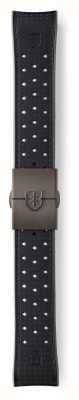 Elliot Brown Somente pulseira de 22 mm em aço inoxidável de borracha tropical preta STR-R51G