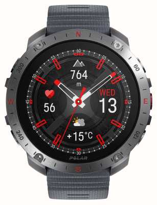 Polar grit x2 pro premium gps relógio esportivo inteligente cinza pedra (s-l) 900110287
