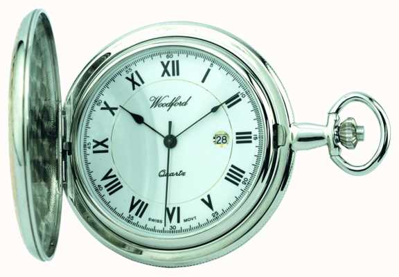 Woodford Relógio masculino de bolso de quartzo completo 1218