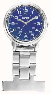 Lorus Relógio enfermeira fob quartzo (30 mm) mostrador azul / aço inoxidável RG251DX9