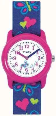 Timex Relógio infantil com pulseira de borboleta T89001