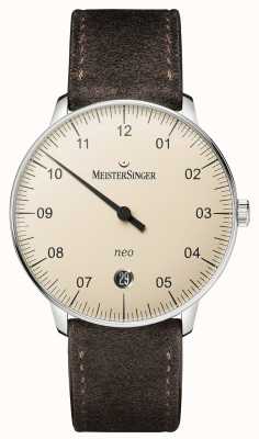 MeisterSinger Forma masculina e estilo neo automático em marfim NE903N