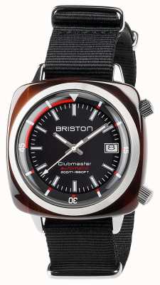 Briston Unissex clubmaster mergulhador tartaruga acetato auto preto 17642.SA.TD.1.NB