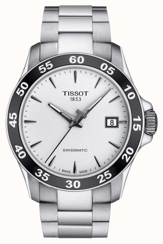 Tissot Pulseira Masculina V8 Em Prata Su a Com Mostrador Em A o