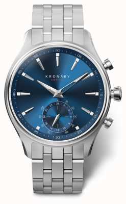 Kronaby 41mm sekel azul discagem pulseira de aço inoxidável a1000-3119 S3119/1