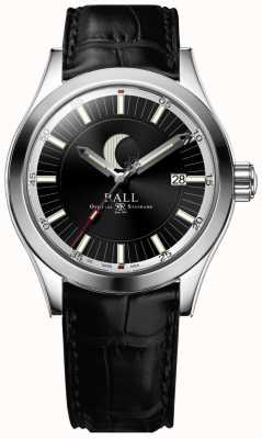 Ball Watch Company Exibição da data da fase da lua do engenheiro ii mostrador preto NM2282C-LLJ-BK