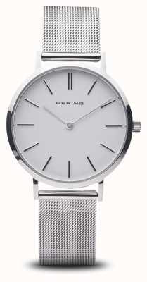 Bering Relógio feminino clássico em aço inoxidável prata 14134-004