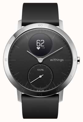 Withings Bracelete de silicone preta hr 40mm em aço HWA03-40BLACK-ALL-INTER