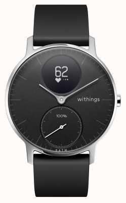 Withings Bracelete de silicone preta de aço hr 36 mm HWA03B-36BLACK-ALL-INTER