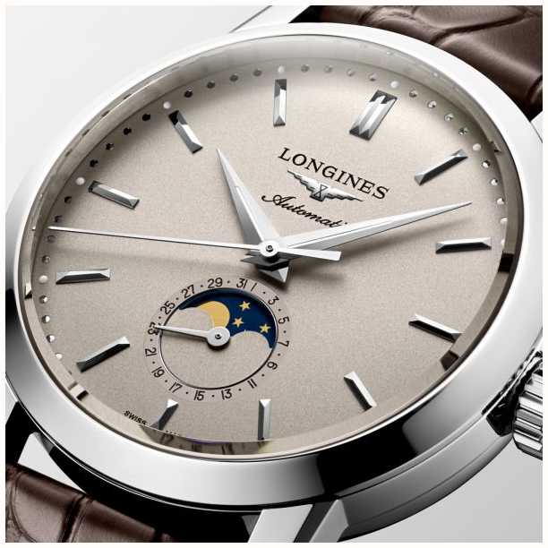 LONGINES Cole o 1832 Homens Fase Da Lua Su o Autom tico