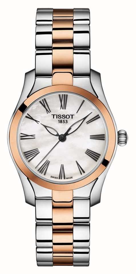 Tissot Onda T Pulseira Feminina De Dois Tons Madrep rola